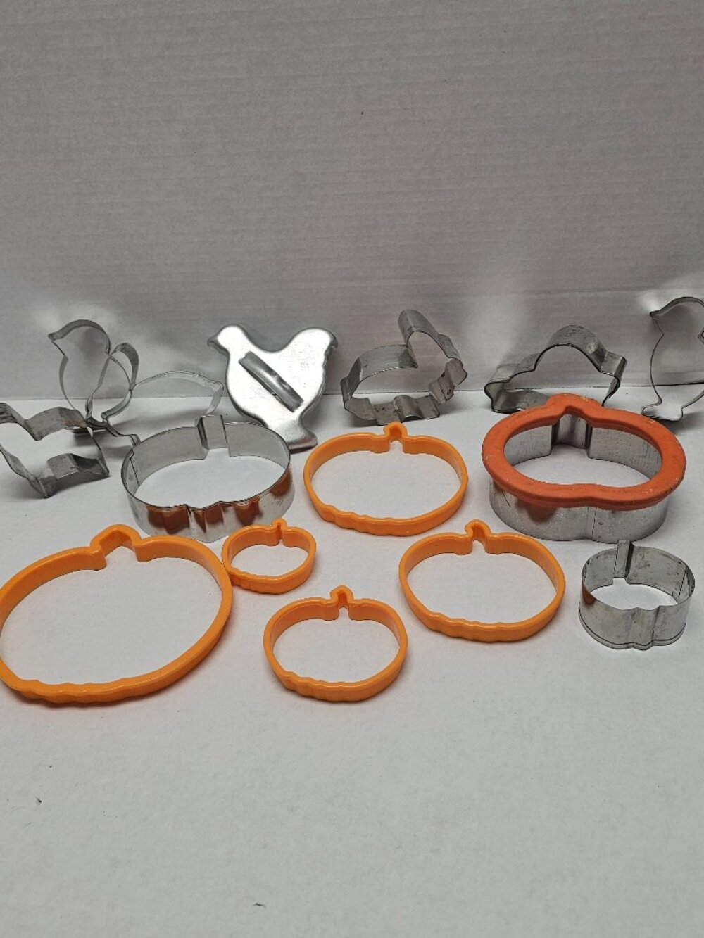 Multi Lot Shape Size Cookie Cutters Pumpkin Chick Duck Rabbit Fish Penguin +